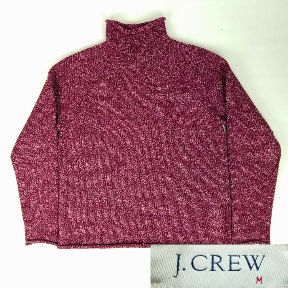 Vintage J Crew Mens Oarsman Sweater Wool Roll Neck